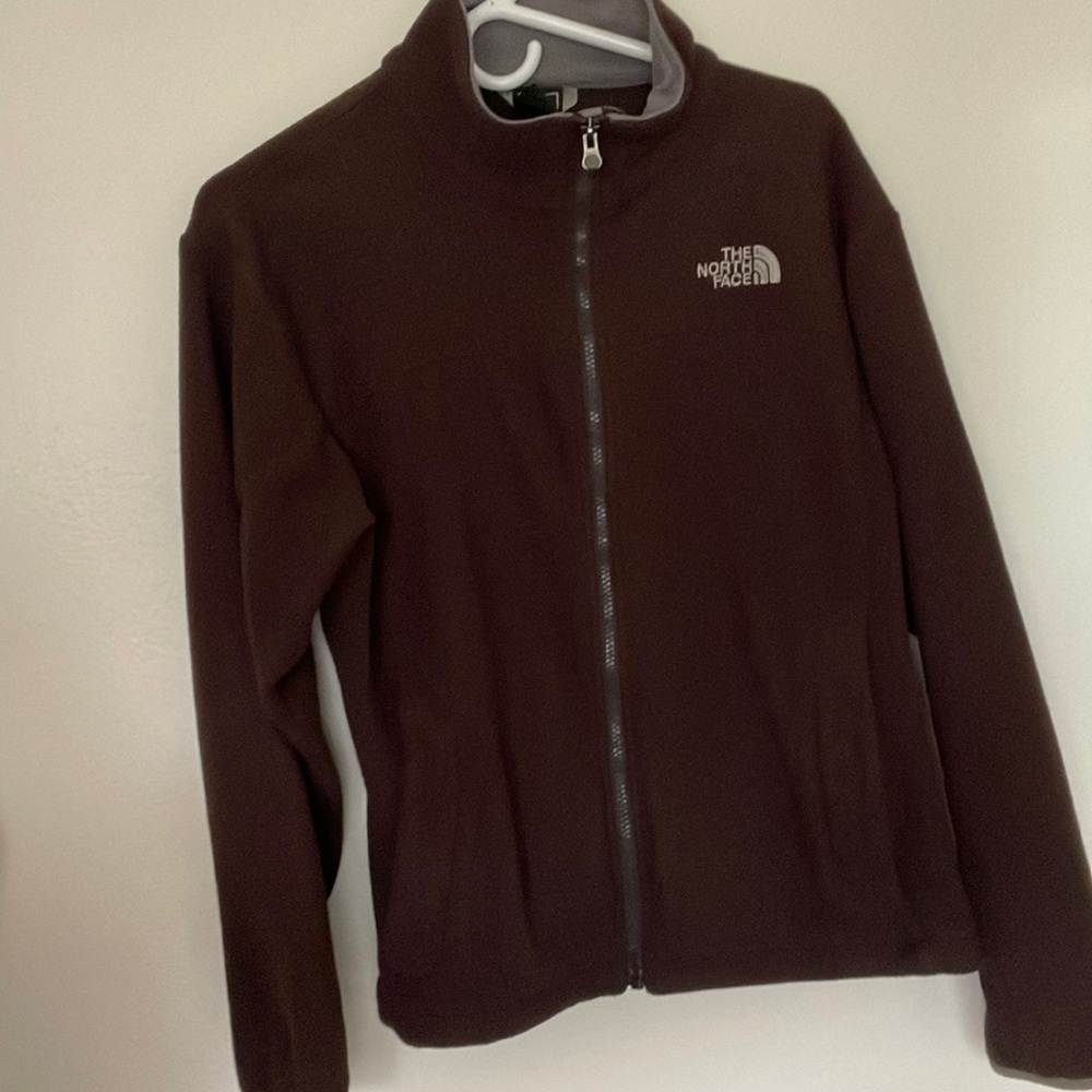 Brown fleece north face